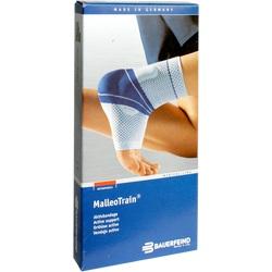 Eine Schachtel mit einer Knöchelbandage der Marke MalleoTrain.