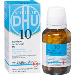 Eine Packung und ein Glasfläschchen mit homöopathischen Tabletten sind zu sehen.