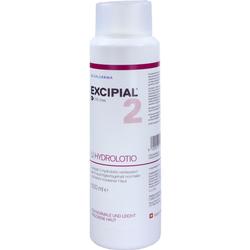 Flasche mit Excipial U Hydrolotio Lotion für normale und leicht trockene Haut.